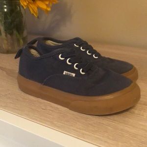 Navy blue slip on vans